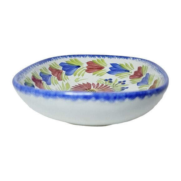 HB HENRIOT QUIMPER HAND PAINTED OVAL DISH FRANCE F.162 MULTICOLOR FLORAL RARE - Picture 8 of 12